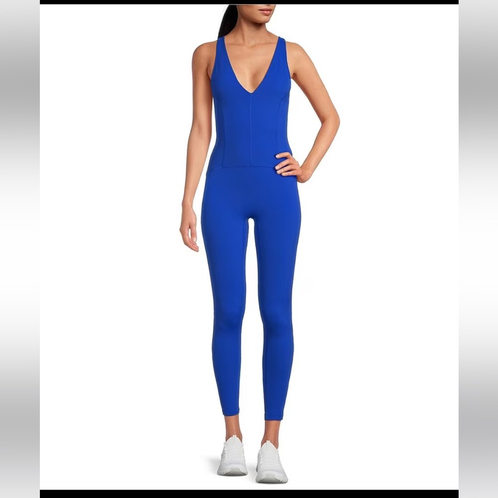 FP free people NWT Movement Never Better One Piece jumpsuit onesie Electric Blue